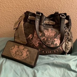 Authentic Juicy Couture Purse & Wallet